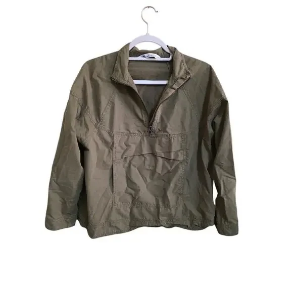 Zara Women's Green Pullover Jacket - Size Small - EUC - Picture 2 of 5